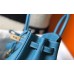 Hermes Birkin 25cm Bag In Blue Jean Clemence Leather GHW