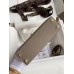 Hermes Kelly Mini II Sellier Handmade Bag In Gris Asphalt Epsom Calfskin