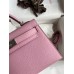 Hermes Kelly Mini II Sellier Handmade Bag In Mauve Sylvestre Epsom Calfskin
