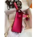 Hermes Kelly Mini II Sellier Handmade Bag In Rose Red Epsom Calfskin