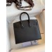 Hermes So Black Midnight Faubourg Birkin 20 Sellier Limited Edition Bag