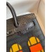 Hermes So Black Midnight Faubourg Birkin 20 Sellier Limited Edition Bag