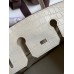 Hermes Birkin 25 Retourne Handmade Bag In Beton Matte Alligator Leather