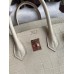 Hermes Birkin 25 Retourne Handmade Bag In Nata Matte Alligator Leather