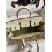 Hermes Birkin 25 Retourne Handmade Bag In Nata Matte Alligator Leather
