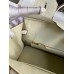 Hermes Birkin 25 Retourne Handmade Bag In Nata Matte Alligator Leather