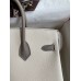 Hermes HSS Birkin 25 Bicolor Bag in Craie and Gris Asphalt Epsom Calfskin
