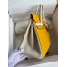 Hermes HSS Birkin 25 Bicolor Bag in Jaune dor and Craie Epsom Calfskin