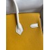 Hermes HSS Birkin 25 Bicolor Bag in Jaune dor and Craie Epsom Calfskin