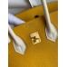 Hermes HSS Birkin 25 Bicolor Bag in Jaune dor and Craie Epsom Calfskin