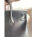 Hermes Birkin 25 Retourne Handmade Bag In Black Box Calfskin