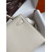 Hermes Kelly Mini II Sellier Handmade Bag In Craie Swift Calfskin