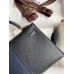 Hermes Kelly Mini II Sellier Tri-color Bag In Black/Blue Indigo/Red Calfskin