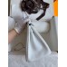 Hermes Birkin 25 Retourne Handmade Bag In White Clemence Leather