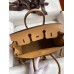 Hermes Birkin 25 Retourne Handmade Bag In Biscuit Epsom Calfskin