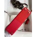Hermes Kelly Mini II Sellier Tri-color Bag In Red/Rose Extreme/Blue Epsom Calfskin