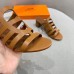 Hermes Celena Sandals 50mm In Brown Calfskin