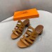 Hermes Celena Sandals 50mm In Brown Calfskin