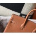 Hermes Birkin 25cm Bag In Gold Clemence Leather GHW