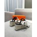 Hermes Figari 55mm Wedge Sandals In Ivory Nappa Leather