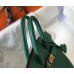 Hermes Birkin 25cm Bag In Vert Vertigo Clemence Leather GHW