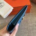 Hermes Dogon Duo Wallet In Blue Jean Leather