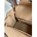 Hermes Birkin 25 Retourne Handmade Bag In Beige Lizard Leather