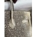 Hermes Birkin 25 Retourne Handmade Bag In Ombre Lizard Leather
