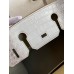 Hermes Birkin 25 Retourne Bag In Himalaya Niloticus Crocodile Skin
