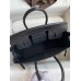 Hermes Birkin 25 Handmade Bag In Black Crocodile Niloticus Matte Skin