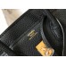 Hermes Birkin 25cm Bag In Black Clemence Leather GHW