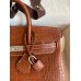 Hermes Birkin 25 Retourne Handmade Bag In Gold Matte Alligator Leather