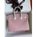 Hermes HSS Birkin 25 Bicolor Bag in Pink and Craie Chevre Mysore Leather