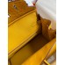 Hermes Birkin 25 Handmade Bag In Yellow Crocodile Niloticus Shiny Skin