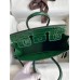 Hermes Birkin 25 Handmade Bag In Malachite Crocodile Niloticus Shiny Skin