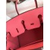 Hermes Birkin 25 Retourne Handmade Bag In Rose Lipstick Swift Calfskin