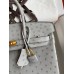 Hermes Birkin 25 Retourne Handmade Bag In Blue Glacier Ostrich Leather