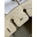 Hermes Birkin 25 Retourne Handmade Bag In Parchemin Ostrich Leather