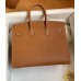 Hermes Birkin 25 Sellier Handmade Bag In Gold Epsom Calfskin