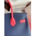 Hermes HSS Birkin 30 Bicolor Bag in Blue Saphir and Rose Lipstick Epsom Calfskin