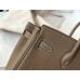 Hermes Birkin 25cm Bag In Taupe Clemence Leather GHW