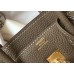 Hermes Birkin 25cm Bag In Taupe Clemence Leather GHW