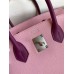 Hermes HSS Birkin 30 Bicolor Bag in Mauve Sylvestre and Anemone Epsom Calfskin