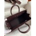 Hermes Shadow Birkin 25 Limited Edition Bag In Chocolat Swift Calfskin