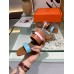 Hermes Avenue Sandals In Multicolour Calfskin