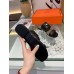 Hermes Avenue Sandals In Black Calfskin