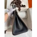Hermes HSS Birkin 30 Bicolor Bag in Taupe and Black Epsom Calfskin