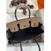 Hermes HSS Birkin 30 Bicolor Bag in Taupe and Black Epsom Calfskin