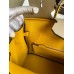 Hermes HSS Birkin 30 Bicolor Bag in Trench and Yellow Epsom Calfskin