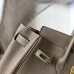 Hermes Birkin 25cm Bag In Tourterelle Clemence Leather GHW